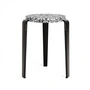 TipToe - LOU Stool Macchiato, recycled plastic / graphite black