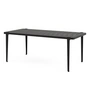 TipToe - Garden table MIDI collection, 190 x 90 cm, graphite black