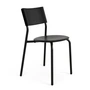 TipToe - SSDr garden chair, recycled plastic / steel, graphite black