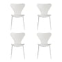 Fritz Hansen - Series 7 chair, monochrome, white / white lacquered ash (set of 4)