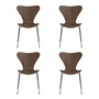 Fritz Hansen - Serie 7 Chair, chrome / natural walnut (set of 4)