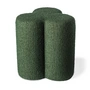 Pols Potten - Clover Stool, Ø 45 x H 37 cm, Boucle / green