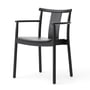 Audo - Merkur Dining Armrest Chair, black / black oak