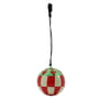 House Doctor - Harlequin Ornament, turquoise / red / sand