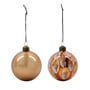 House Doctor - Runy Ornaments, amber (set of 2)