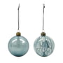 House Doctor - Runy ornaments, light blue (set of 2)