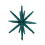 House Doctor - Spike Ornaments, Ø 12 cm, green with glitter