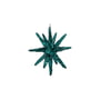 House Doctor - Spike Ornaments, Ø 7.5 cm, green with glitter