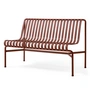 HAY - Palissade Dining Bench without armrests, iron red
