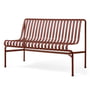 Hay - Palissade Dining Bench without armrests, iron red