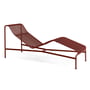 Hay - Palissade Chaise Longue deck chair, iron red