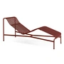 HAY - Palissade Chaise Longue Deckchair, iron red