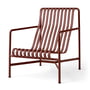 Hay - Palissade Lounge Chair High , iron red