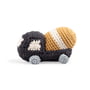 Sebra - Crochet rattle cement truck, gray