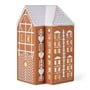 Kähler Design - Gingerbread tealight house, h 17 cm, brown