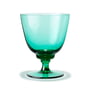 Holmegaard - Flow Drinking glass with base 35 cl, green