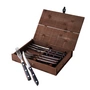 Gense - Old Farmer Steak cutlery, wood / steel (8 pcs.)