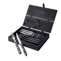 Gense - Old Farmer Steak cutlery, black / steel (8 pcs.)