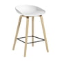 Hay - About A Stool AAS 32 H 75 cm, soaped oak / steel black / white 2. 0