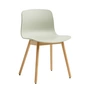 HAY - About A Chair AAC 12 , lacquered oak / pastel green 2. 0 (plastic glides)