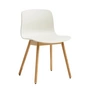 HAY - About A Chair AAC 12 , lacquered oak / melange cream 2. 0 (plastic glides)