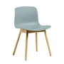 HAY - About A Chair AAC 12 , lacquered oak / dusty blue 2. 0 (plastic glides)