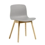 HAY - About A Chair AAC 12 , lacquered oak / concrete grey 2. 0 (plastic glides)