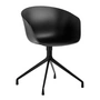 HAY - About A Chair AAC 20, black 2. 0 (plastic glides)