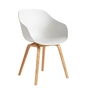HAY - About A Chair AAC 222, lacquered oak / white 2. 0 (plastic glides)