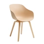 HAY - About A Chair AAC 222, lacquered oak / pale peach 2. 0 (plastic glides)