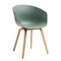 HAY - About A Chair AAC 22, lacquered oak / fall green 2. 0 (plastic glides)
