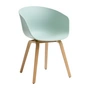 HAY - About A Chair AAC 22, lacquered oak / dusty mint 2. 0 (plastic glides)