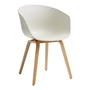 HAY - About A Chair AAC 22, lacquered oak / melange cream 2. 0 (plastic glides)