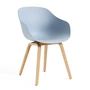 HAY - About A Chair AAC 222, lacquered oak / slate blue 2. 0 (plastic glides)