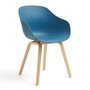 HAY - About A Chair AAC 222, lacquered oak / azure blue 2. 0 (plastic glides)