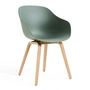 HAY - About A Chair AAC 222, lacquered oak / fall green 2. 0 (plastic glides)