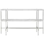 Gubi - TS Console table with tray, polished / marble white