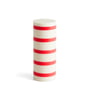 Hay - Column Candle, M, off-white / red