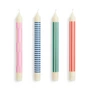 HAY - Pattern Stick candles, h 24 cm, crisp mix (set of 4)