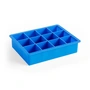 HAY - Silicone ice cube maker rectangular XL, blue