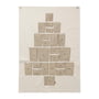 ferm Living - Pine Advent calendar, 90 x 125 cm, natural