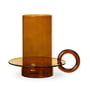 ferm Living - Luce Candle holder glass, amber
