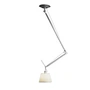 Artemide - Tolomeo Decentrata Suspensione Pendant lamp, aluminum / parchment shade Ø 24 cm
