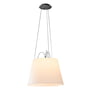 Artemide - Tolomeo Mega Suspension Pendant lamp, aluminum / parchment shade H 36 cm x Ø 52 cm