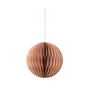 Broste Copenhagen - Christmas Ball Decorative pendant, Ø 13 cm, indian tan / dusty pink