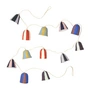 Broste Copenhagen - Christmas Pulp Bell garland, multicolor