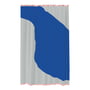 Mette Ditmer - Nova Arte Shower curtain, light gray / cobalt
