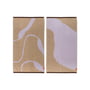 Mette Ditmer - Nova Arte Guest towel, 40 x 55 cm, sand / purple (set of 2)