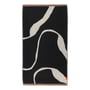 Mette Ditmer - Nova Arte Bath towel, 70 x 133 cm, black / off-white