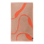 Mette Ditmer - Nova Arte Bath towel, 70 x 133 cm, latte / orange